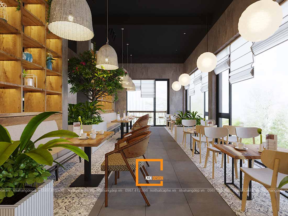 thiết kế quán cafe